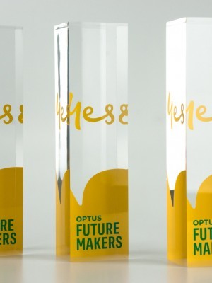 Optus Future Makers - Creative Trophies Corporate Awards