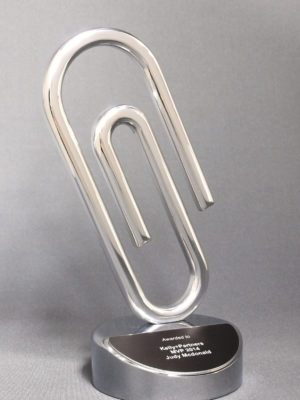 Paperclip trophy