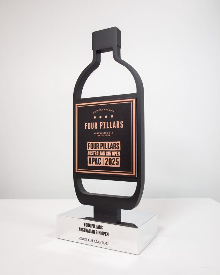 Bespoke Gin Trophy with Copper for Four Pillars