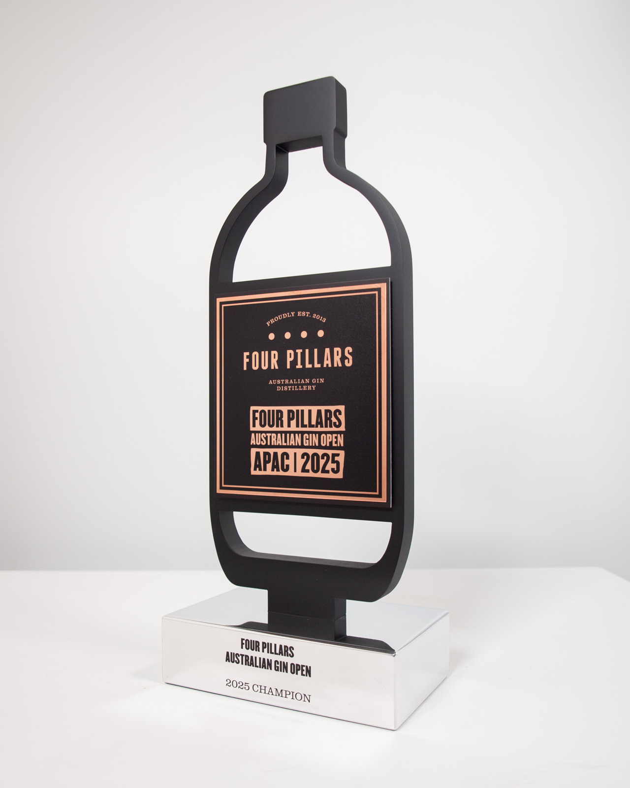 Bespoke Gin Trophy with Copper for Four Pillars